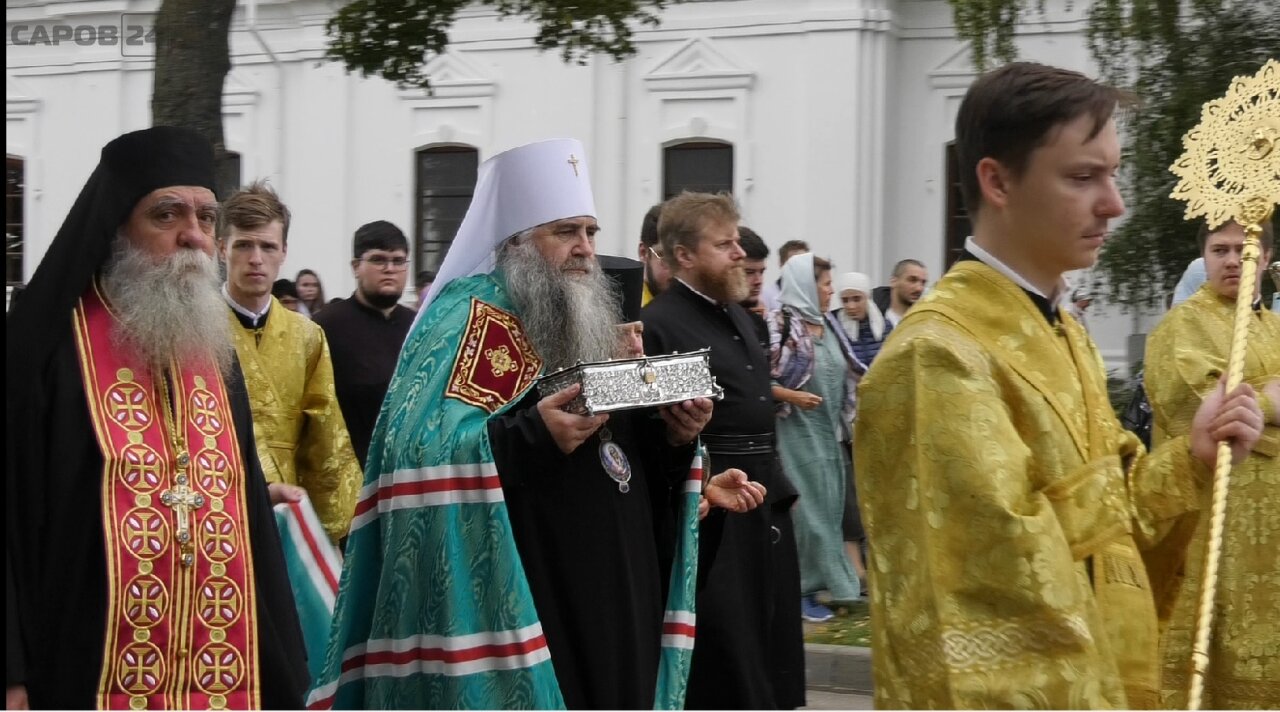 Мощи святого Спиридона Тримифунтского привезли в Свято-Троицкий Серафимо-Дивеевский монастырь